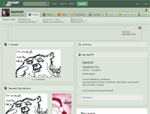 Tablet Screenshot of mantrav.deviantart.com