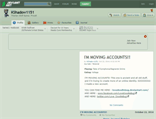 Tablet Screenshot of kshadow1151.deviantart.com