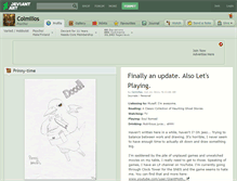 Tablet Screenshot of colmillos.deviantart.com