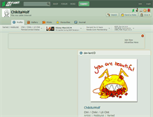 Tablet Screenshot of chikitawolf.deviantart.com