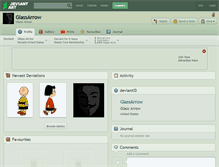 Tablet Screenshot of glassarrow.deviantart.com