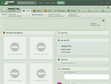 Tablet Screenshot of messy14u.deviantart.com