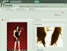 Tablet Screenshot of blue-usagi.deviantart.com