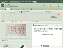 Tablet Screenshot of megaspinosaur.deviantart.com