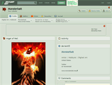 Tablet Screenshot of monsterbait.deviantart.com