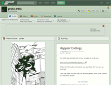 Tablet Screenshot of gecko-artist.deviantart.com