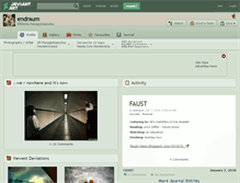 Tablet Screenshot of endraum.deviantart.com