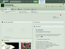 Tablet Screenshot of doctordandy.deviantart.com