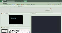 Desktop Screenshot of iproton.deviantart.com