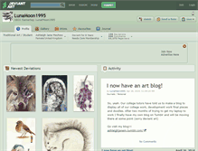 Tablet Screenshot of lunamoon1995.deviantart.com