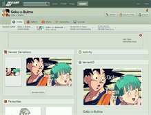 Tablet Screenshot of goku-x-bulma.deviantart.com