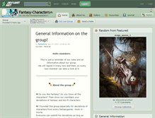 Tablet Screenshot of fantasy-characters.deviantart.com