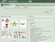 Tablet Screenshot of king1019.deviantart.com