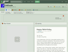Tablet Screenshot of oddfacade.deviantart.com