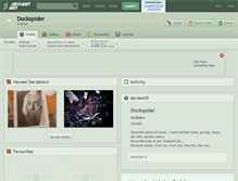 Tablet Screenshot of dockspider.deviantart.com