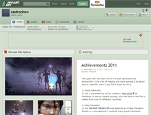 Tablet Screenshot of castrochew.deviantart.com