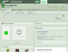 Tablet Screenshot of mr-l-x-daisy-club.deviantart.com