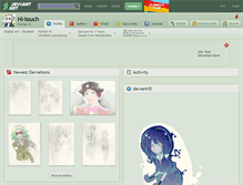 Tablet Screenshot of hi-touch.deviantart.com