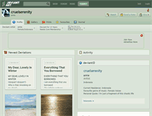 Tablet Screenshot of cruelserenity.deviantart.com