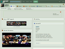 Tablet Screenshot of iarus.deviantart.com