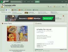 Tablet Screenshot of homestar-n00b.deviantart.com
