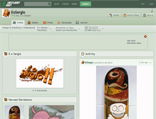 Tablet Screenshot of eosergio.deviantart.com