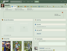 Tablet Screenshot of nico33.deviantart.com