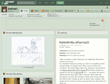 Tablet Screenshot of leahnari.deviantart.com