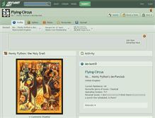 Tablet Screenshot of flying-circus.deviantart.com