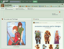 Tablet Screenshot of kuraviolet.deviantart.com