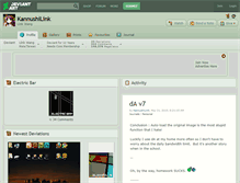 Tablet Screenshot of kannushilink.deviantart.com