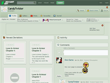 Tablet Screenshot of candytwister.deviantart.com
