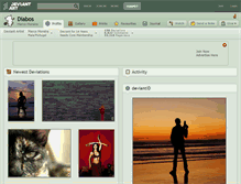 Tablet Screenshot of diabos.deviantart.com