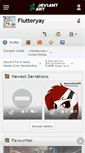 Mobile Screenshot of flutteryay.deviantart.com