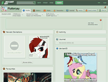 Tablet Screenshot of flutteryay.deviantart.com