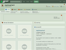 Tablet Screenshot of mechwarrior3.deviantart.com