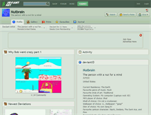 Tablet Screenshot of nutbrain.deviantart.com