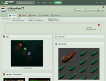 Tablet Screenshot of pinkpanther27.deviantart.com