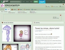 Tablet Screenshot of anitalizlacapeminnie.deviantart.com