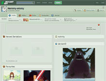 Tablet Screenshot of memmy-emmy.deviantart.com