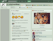 Tablet Screenshot of 321-artisalwaysabang.deviantart.com
