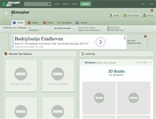 Tablet Screenshot of bemorpher.deviantart.com