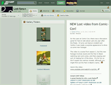 Tablet Screenshot of lost-fans.deviantart.com