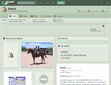 Tablet Screenshot of desty6.deviantart.com