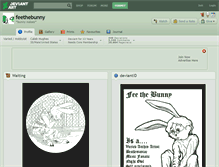 Tablet Screenshot of feethebunny.deviantart.com