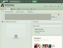 Tablet Screenshot of fleshforfantasy.deviantart.com