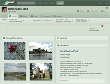 Tablet Screenshot of darkshadow4568.deviantart.com