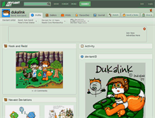 Tablet Screenshot of dukalink.deviantart.com