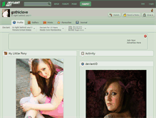 Tablet Screenshot of gothiclove.deviantart.com