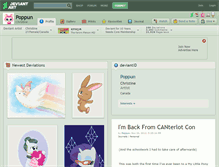 Tablet Screenshot of poppun.deviantart.com